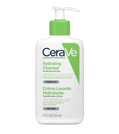 CeraVe Hydrating Cleanser 88ml, 236 ml.